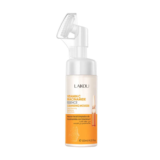Vitamin C Cleansing Mousse Deep Clean Pores Oil Control Foaming Facial Cleanser Whitening Moisturizing Skin Care Product