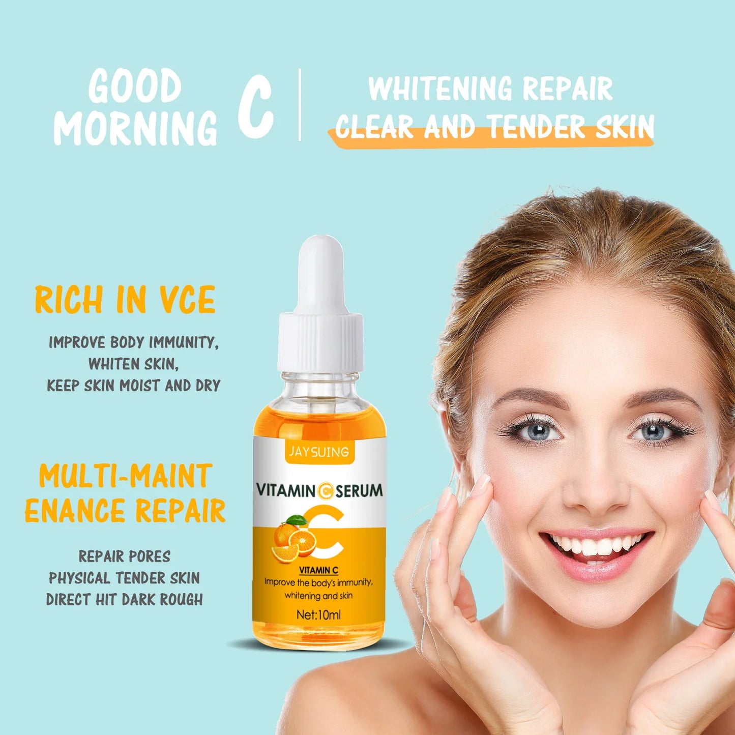 Vitamin C Brightening Serum with Retinol for Dark Spot Correction and Anti-Aging Benefits