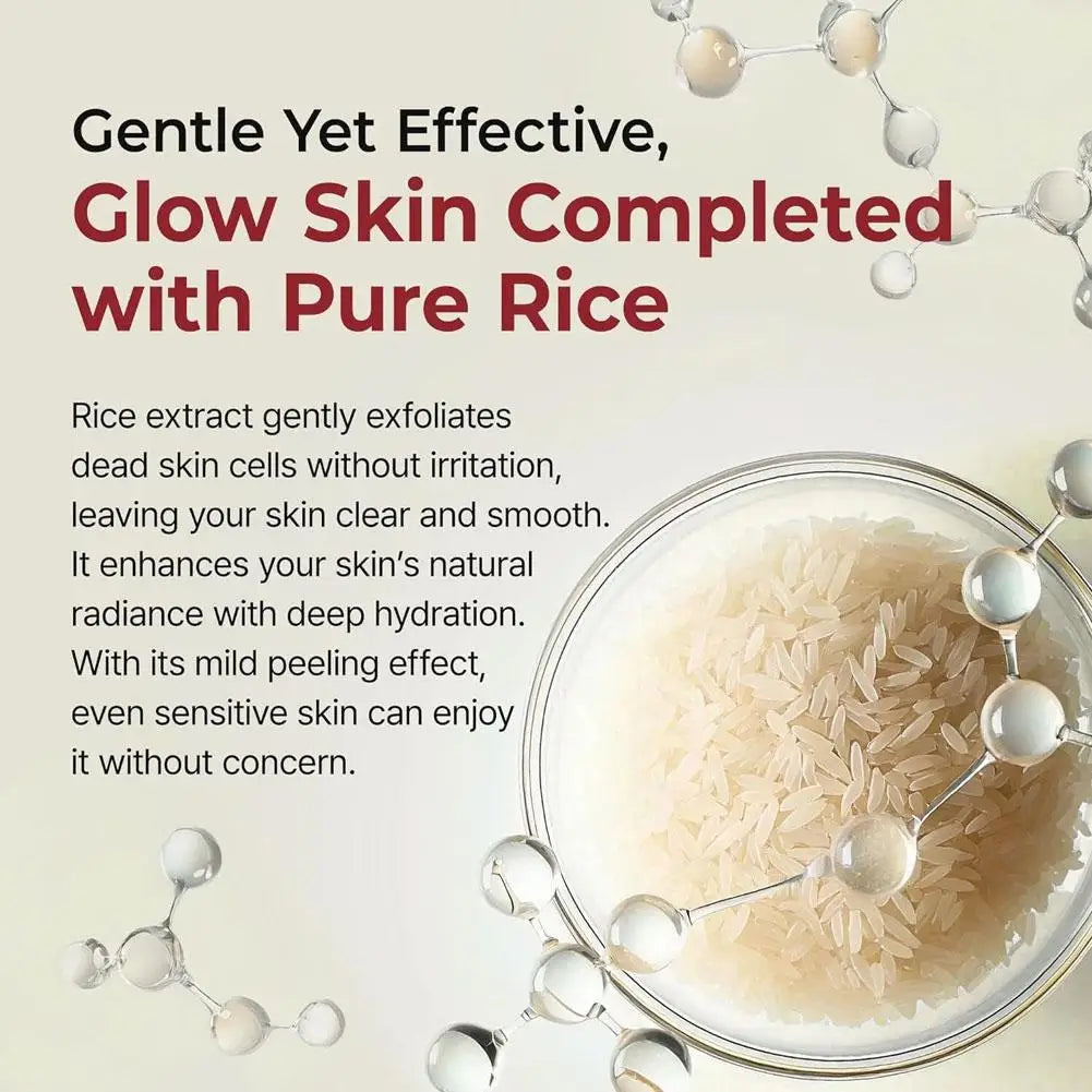 Korean Dr. Melaxin White and Black Rice Exfoliating Hydrating Essence Moisturizing Gentle Exfoliation Soften Serum Skin Care