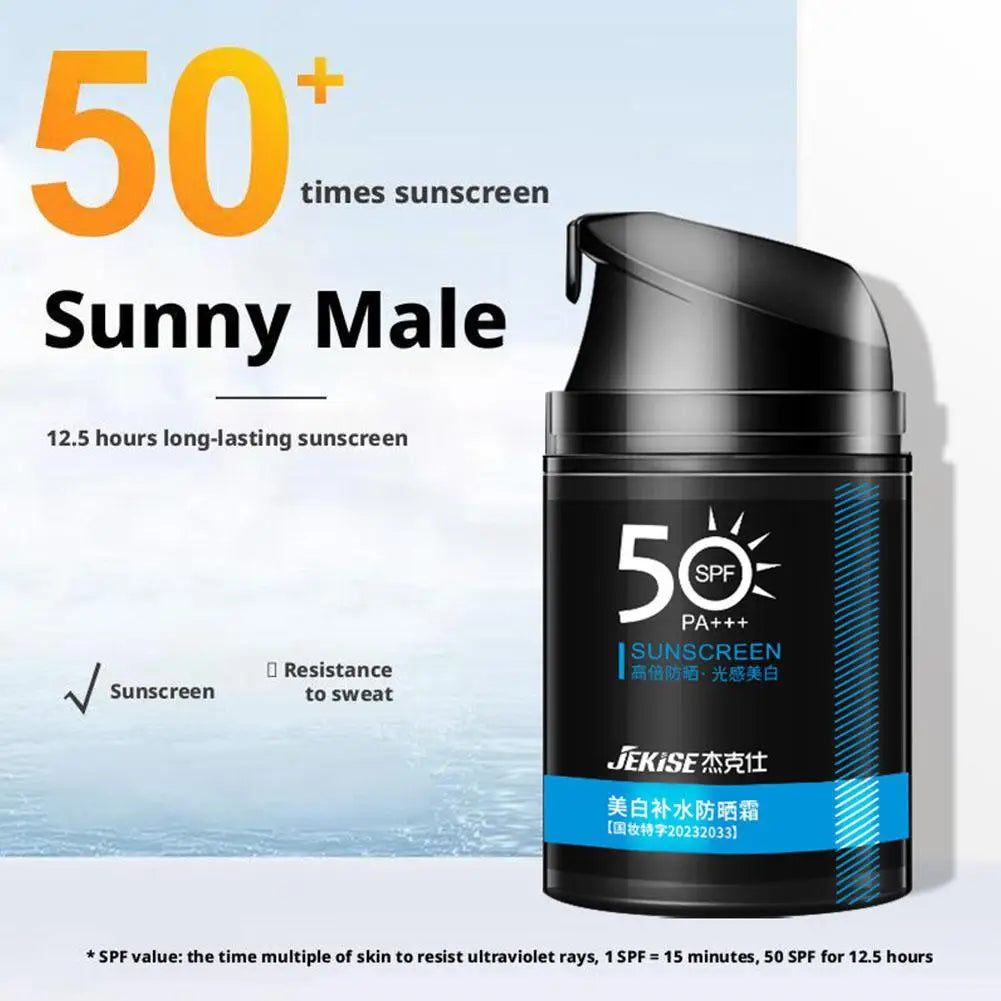 Men'S Sunscreen for Face Neck Body Solar Blocker for Men Protector Solar UV Protection Moisturizing Man Sun Cream 40G/50G