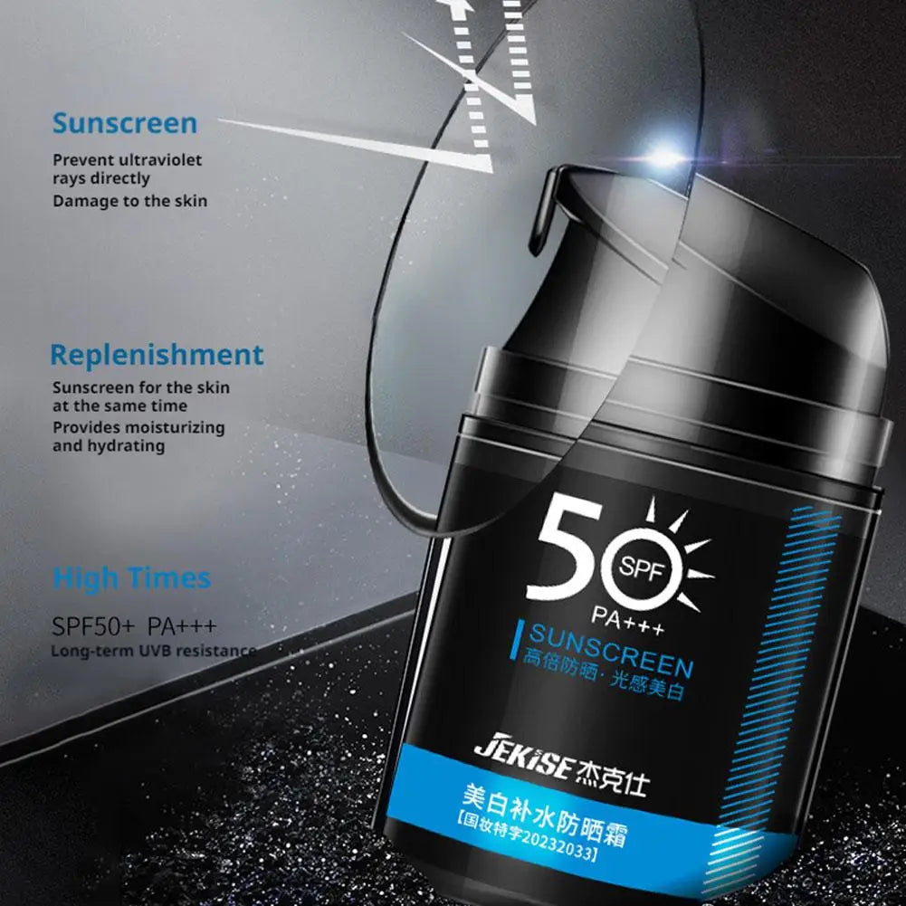 Men'S Sunscreen for Face Neck Body Solar Blocker for Men Protector Solar UV Protection Moisturizing Man Sun Cream 40G/50G