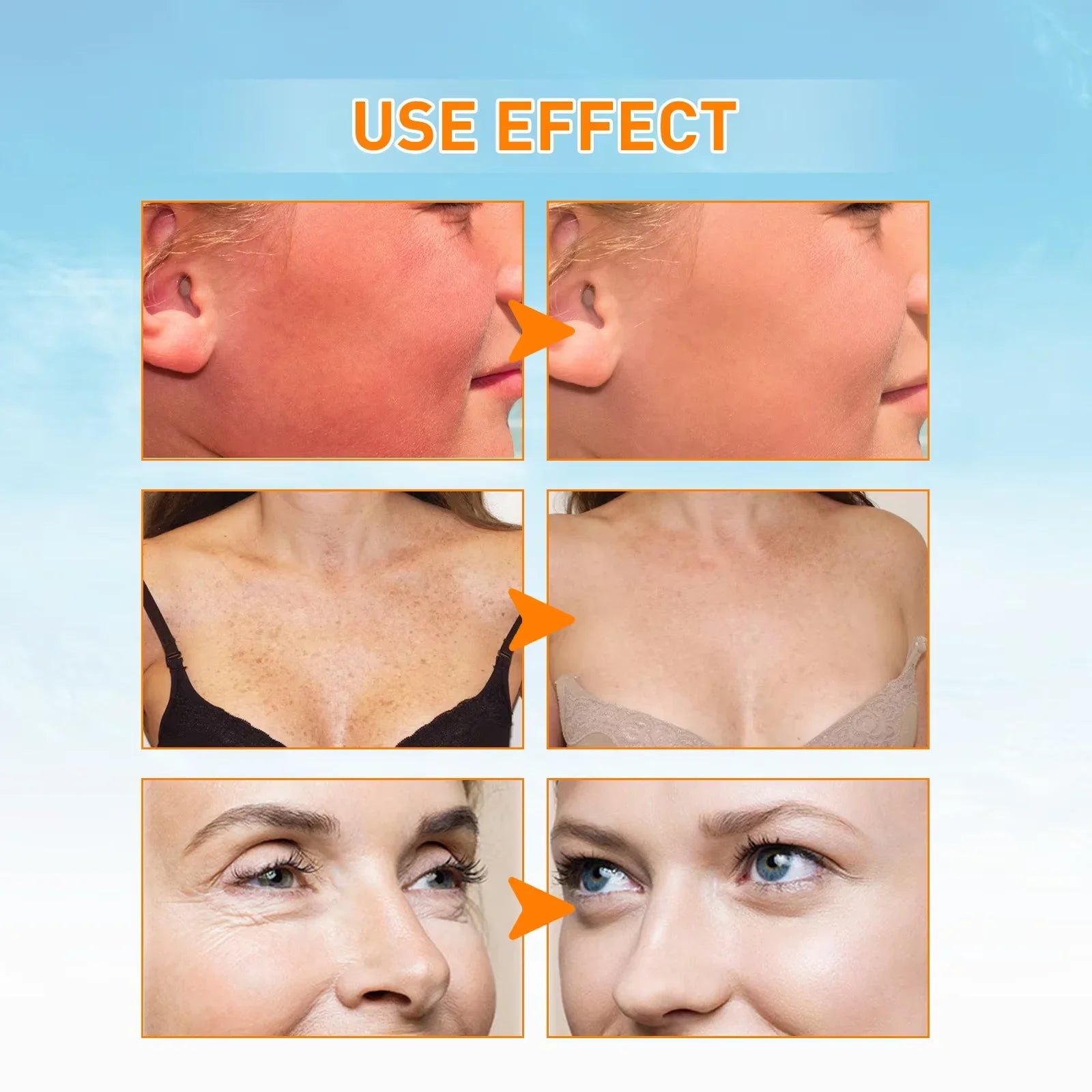 SPF50+ Sunscreen Cream Portable Protector Facial Sun Block Spf 50 Gel Isolation Lotion Face Suncream anti UV Products 100PCS